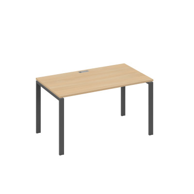 Стол письменный на металлокаркасе UNO натуральный дуб / металлокаркас антрацит А4 А1 024 НД