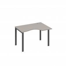 Стол эргономичный правый "Классика" на металлокаркасе UNO мокко премиум / металлокаркас антрацит А4 А1 042 МП