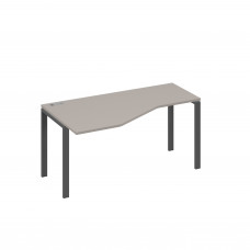 Стол левый "Техно" эргономичный на металлокаркасе UNO мокко премиум / металлокаркас антрацит А4 А1 055 МП