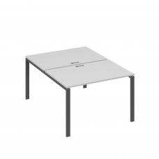 Станция рабочая 2х120 на металлокаркасе UNO серый / металлокаркас антрацит А4 А1 176 СЕ