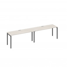 Рабочая станция на металлокаркасе DUE (2х160) дуб / металлокаркас антрацит А4 А2 005-2 ДШ
