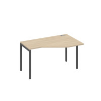 Стол "Техно" эргономичный на металлокаркасе DUE правый дуб скандинавский / металлокаркас антрацит А4 А2 054 ДК
