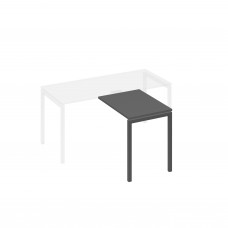 Брифинг-приставка на опорах DUE антрацит премиум / металлокаркас антрацит А4 А2 071 АР