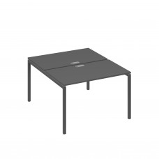 Рабочая станция на металлокаркасе DUE (2х120) антрацит премиум / металлокаркас антрацит А4 А2 173 АР