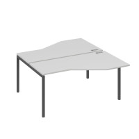 Рабочая станция опоры DUE столы Техно (2х160) серый / металлокаркас антрацит А4 А2 188 СЕ