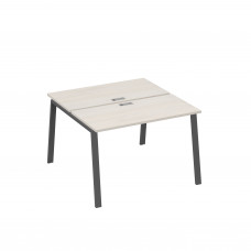 Рабочая станция (2х120) на каркасе TRE дуб / металлокаркас антрацит А4 А3 170 ДШ