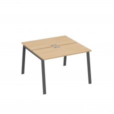 Рабочая станция (2х120) на каркасе TRE натуральный дуб / металлокаркас антрацит А4 А3 170 НД