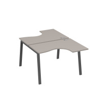 Рабочая станция каркас TRE столы Классика (2х120) мокко премиум / металлокаркас антрацит А4 А3 180 МП