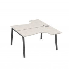 Рабочая станция TRE (2х140) столы Классика эргономичные дуб / металлокаркас антрацит А4 А3 181 ДШ