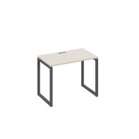 Стол письменный на металлокаркасе QUATTRO дуб / металлокаркас антрацит А4 А4 002 ДШ