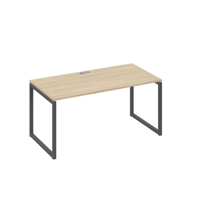 Стол письменный на металлокаркасе QUATTRO дуб скандинавский / металлокаркас антрацит А4 А4 025 ДК