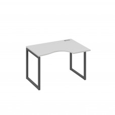 Стол эргономичный правый на каркас QUATTRO Классика серый / металлокаркас антрацит А4 А4 042 СЕ