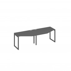 Рабочая станция (2х120) каркас QUATTRO столы Техно антрацит премиум / металлокаркас антрацит А4 А4 051-2 АР