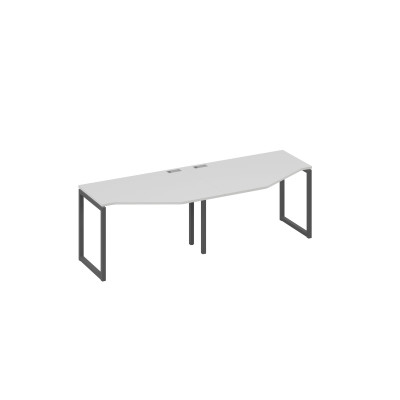 Рабочая станция (2х120) каркас QUATTRO столы Техно серый / металлокаркас антрацит А4 А4 051-2 СЕ