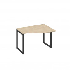 Стол эргономичный правый "Техно" на металлокаркасе QUATTRO дуб скандинавский / металлокаркас антрацит А4 А4 052 ДК