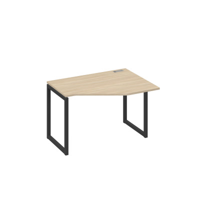 Стол эргономичный правый "Техно" на металлокаркасе QUATTRO дуб скандинавский / металлокаркас антрацит А4 А4 052 ДК