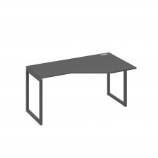 Стол "Техно" металлокаркас QUATTRO эргономичный правый антрацит премиум / металлокаркас антрацит А4 А4 056 АР