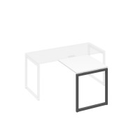 Брифинг-приставка каркасе QUATTRO металлический белый премиум / металлокаркас антрацит А4 А4 073 БП