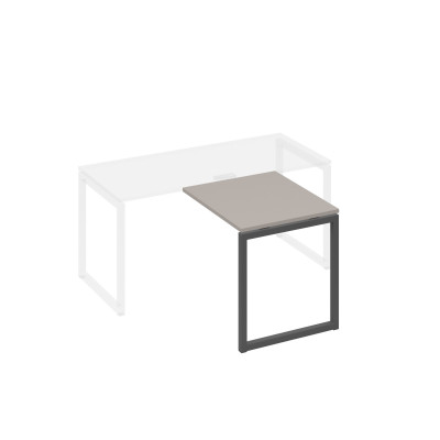 Брифинг-приставка каркасе QUATTRO металлический мокко премиум / металлокаркас антрацит А4 А4 073 МП