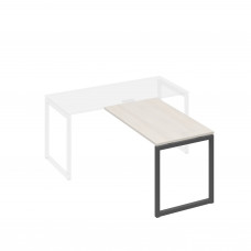 Брифинг-приставка на металлокаркасе QUATTRO дуб / металлокаркас антрацит А4 А4 074 ДШ