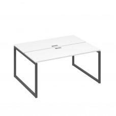 Рабочая станция каркасе QUATTRO (2х160) белый премиум / металлокаркас антрацит А4 А4 172 БП
