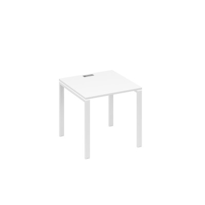 Стол письменный на металлокаркасе UNO белый премиум / металлокаркас белый А4 Б1 021 БП