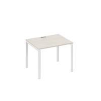 Стол письменный на металлокаркасе UNO дуб / металлокаркас белый А4 Б1 022 ДШ