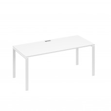 Стол письменный на металлокаркасе UNO белый премиум / металлокаркас белый А4 Б1 026 БП