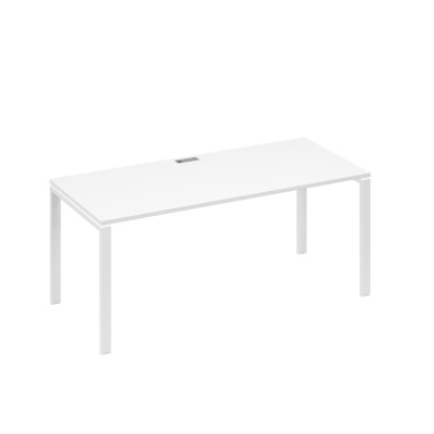 Стол письменный на металлокаркасе UNO белый премиум / металлокаркас белый А4 Б1 026 БП