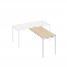Брифинг-приставка каркас UNO дуб скандинавский / металлокаркас белый А4 Б1 072 ДК