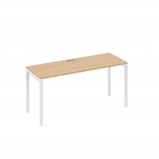 Стол письменный на металлокаркасе DUE натуральный дуб / металлокаркас белый А4 Б2 005 НД