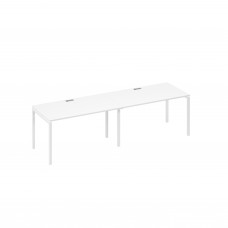 Рабочая станция каркас DUE (2х140) белый премиум / металлокаркас белый А4 Б2 024-2 БП