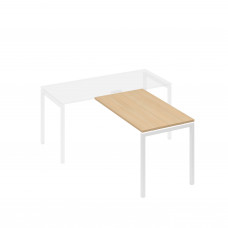 Брифинг-приставка каркас DUE металлический натуральный дуб / металлокаркас белый А4 Б2 074 НД