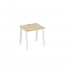 Стол письменный на металлокаркасе TRE дуб скандинавский / металлокаркас белый А4 Б3 011 ДК