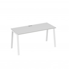 Стол письменный на металлокаркасе TRE серый / металлокаркас белый А4 Б3 015 СЕ