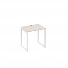 Стол письменный на металлокаркасе QUATTRO дуб / металлокаркас белый А4 Б4 001 ДШ