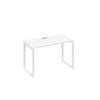 Стол письменный на металлокаркасе QUATTRO белый премиум / металлокаркас белый А4 Б4 003 БП