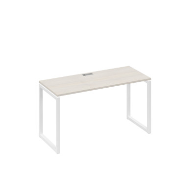 Стол письменный на металлокаркасе QUATTRO дуб / металлокаркас белый А4 Б4 004 ДШ