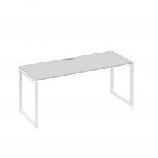 Стол письменный на металлокаркасе QUATTRO серый / металлокаркас белый А4 Б4 016 СЕ