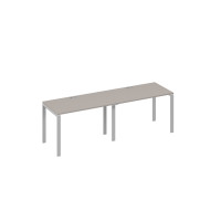 Станция на каркасе UNO 2х120 рабочая мокко премиум / металлокаркас серый А4 С1 013-2 МП