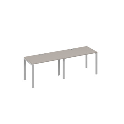 Станция на каркасе UNO 2х120 рабочая мокко премиум / металлокаркас серый А4 С1 013-2 МП