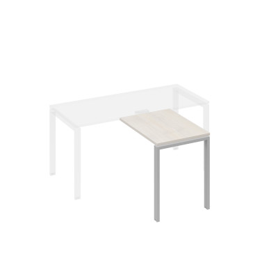 Брифинг-приставка с каркасом UNO дуб / металлокаркас серый А4 С1 071 ДШ