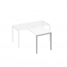 Брифинг-приставка каркас UNO металл белый премиум / металлокаркас серый А4 С1 073 БП