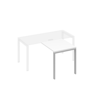 Брифинг-приставка каркас UNO металл белый премиум / металлокаркас серый А4 С1 073 БП