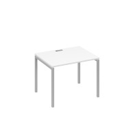 Стол письменный на металлокаркасе DUE белый премиум / металлокаркас серый А4 С2 022 БП