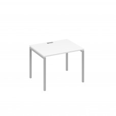 Стол письменный на металлокаркасе DUE белый премиум / металлокаркас серый А4 С2 022 БП