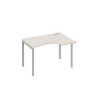 Стол эргономичный на металлокаркасе DUE правый "Классика" дуб / металлокаркас серый А4 С2 042 ДШ