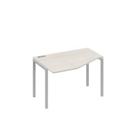 Стол "Техно" эргономичный на металлокаркасе DUE левый дуб / металлокаркас серый А4 С2 051 ДШ