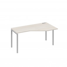 Стол "Техно" на каркасе DUE эргономичный правый дуб / металлокаркас серый А4 С2 056 ДШ