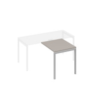 Брифинг-приставка на металлокаркасе DUE мокко премиум / металлокаркас серый А4 С2 073 МП